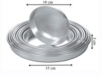 17 cm Alüminyum Yuvarlak Tepsi