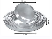 34 cm Alüminyum Yuvarlak Tepsi