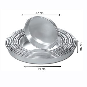 34 cm Alüminyum Yuvarlak Tepsi