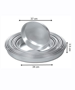 34 cm Alüminyum Yuvarlak Tepsi