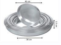38 cm Alüminyum Yuvarlak Tepsi