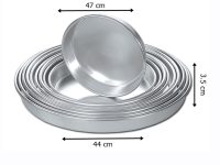 44 cm Alüminyum Yuvarlak Tepsi