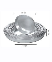 53 cm Alüminyum Yuvarlak Tepsi