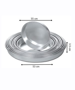 53 cm Alüminyum Yuvarlak Tepsi