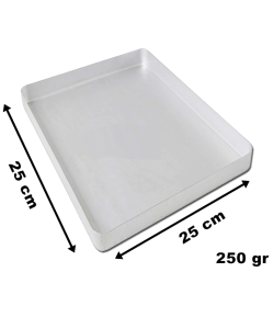 25*25*3 cm 250 Gr Baklava Tepsisi