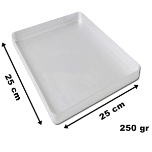 25*25*3 cm 250 Gr Baklava Tepsisi